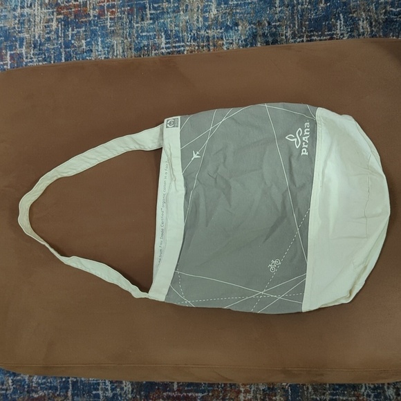 🐢4 for $25 Prana Organic Cotton Cloth Tote Bag - Travel Themed - Picture 1 of 7
